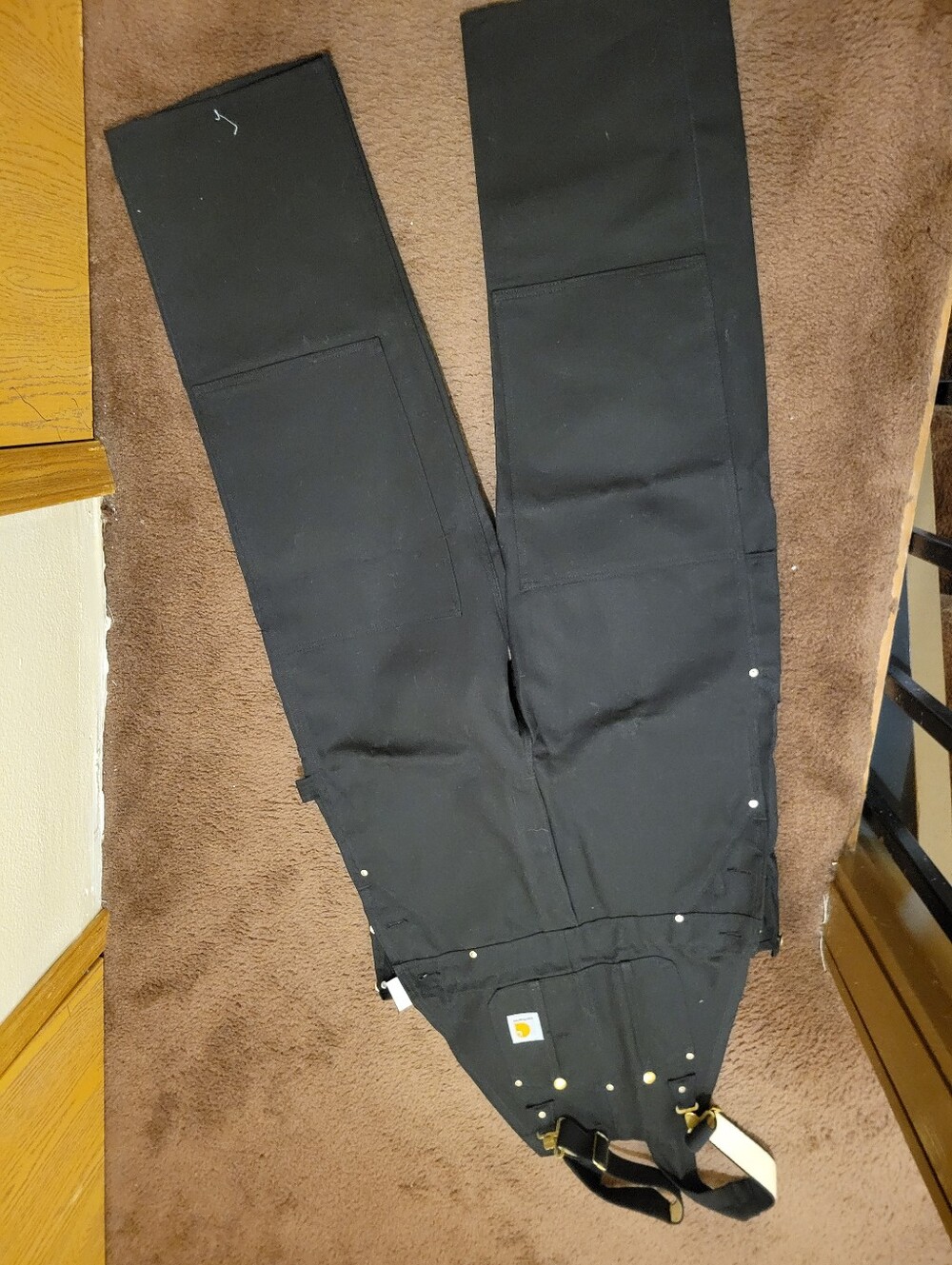 Carhartt Men's Bib Overall - Durable Utility Trousers - Picture 9 of 11